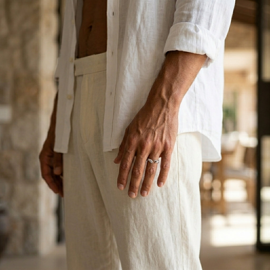 Men's Hands Cuff Ring