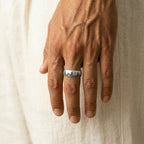 Men's Landscape Engraved Ring