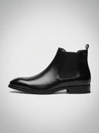 Men's Leather Chelsea Boots with Square Toe