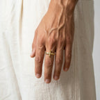 Men's Openwork Cross Ring