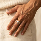 Men's Openwork Cross Ring