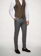 Men's Peak Lapel Single Breasted Wedding Waistcoat