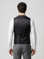 Men's Peak Lapel Single Breasted Wedding Waistcoat