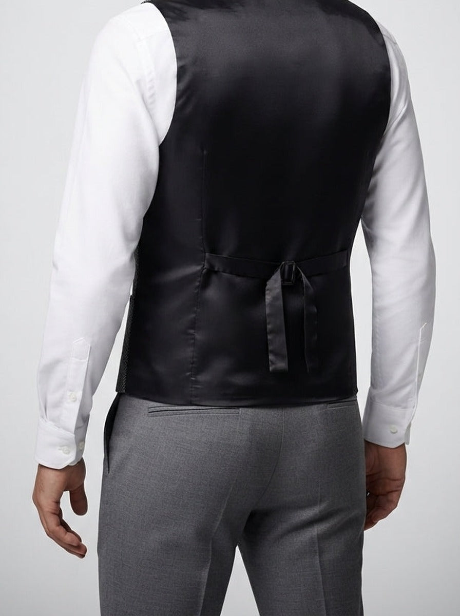Men's Peak Lapel Single Breasted Wedding Waistcoat
