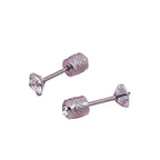 Men's Round-Cut Stud Earrings