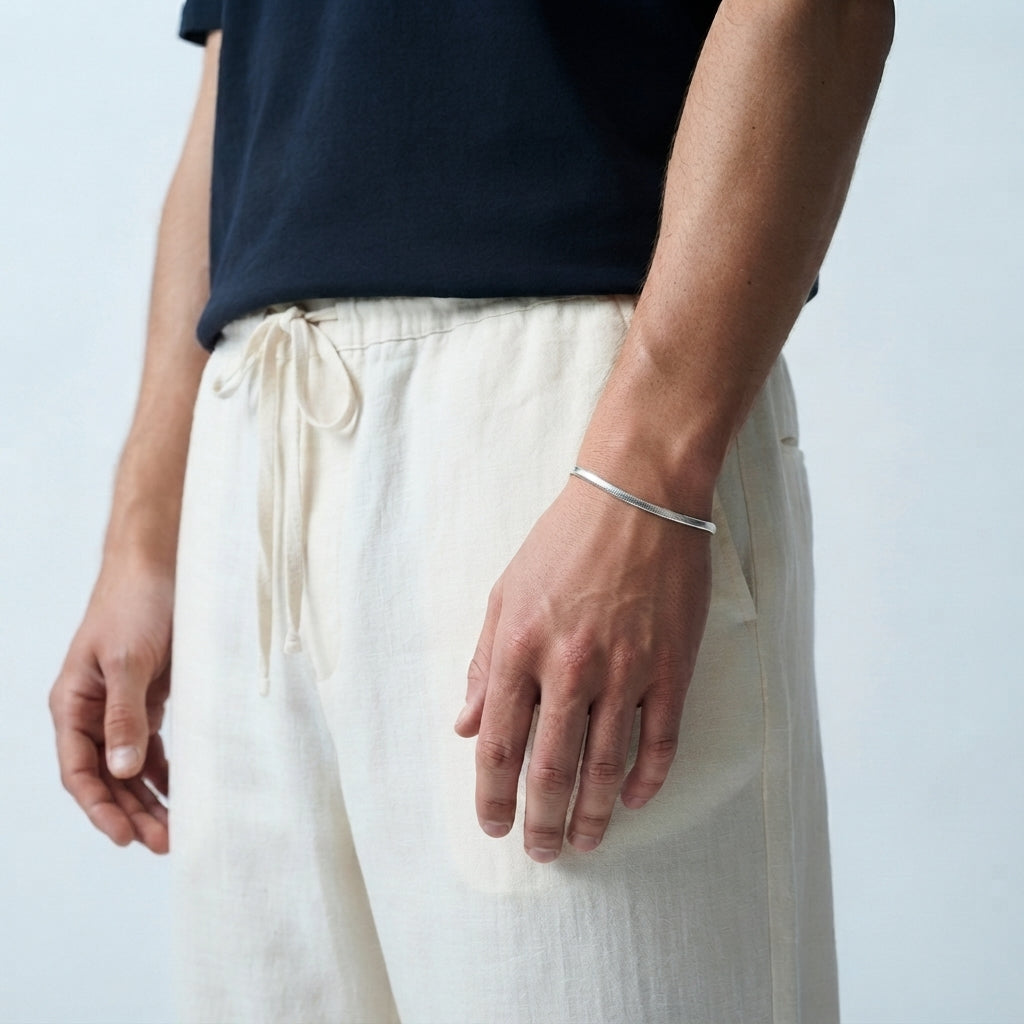 Men's Round Snake Chain Bracelet