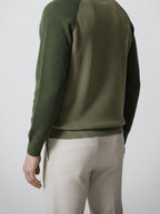 Men's Smart-Casual Knit Long Sleeve Quarter Zip Polo Shirt