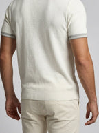Men's Smart-Casual Knit Quarter Zip Polo Shirt