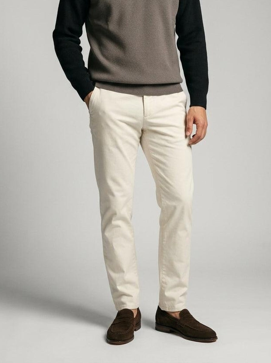 Men's Smart-Casual Ribbed Sleeve Knit Quarter Zip Polo Shirt