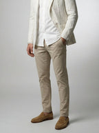 Men's Smart Pinstripe Linen Notch Lapel Blazer