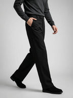 Men's Smart Pleated Wide Leg Suit Trousers