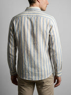 Men's Smart Striped Oxford Button Down Shirt