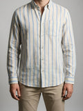 Men's Smart Striped Oxford Button Down Shirt