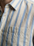 Men's Smart Striped Oxford Button Down Shirt