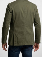 Men's Smart Unlined Cotton Blazer with Patch Pockets
