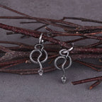 Men's Snake Dangle Earrings