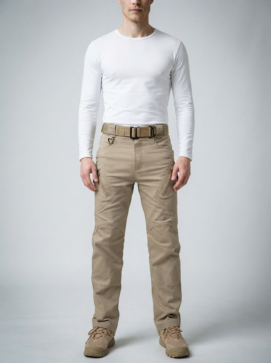 Men's Tactical Cargo Trousers with Zip Pockets