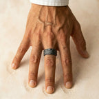 Men's Textured Wrap Ring
