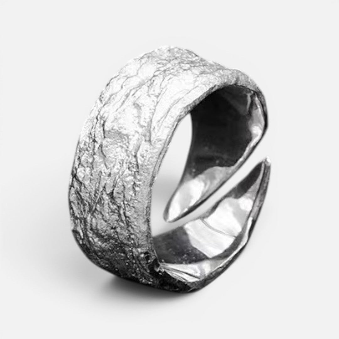 Men's Textured Wrap Ring