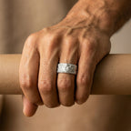 Men's Textured Wrap Ring