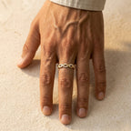 Men's Twisted Crystal Ring
