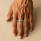 Men's Twisted Crystal Ring