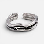 Men's Wave Cuff Ring