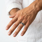 Men's Wave Cuff Ring