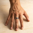 Men's Wave Cuff Ring