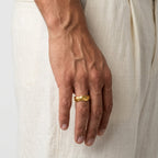 Men's Wavy Band Ring