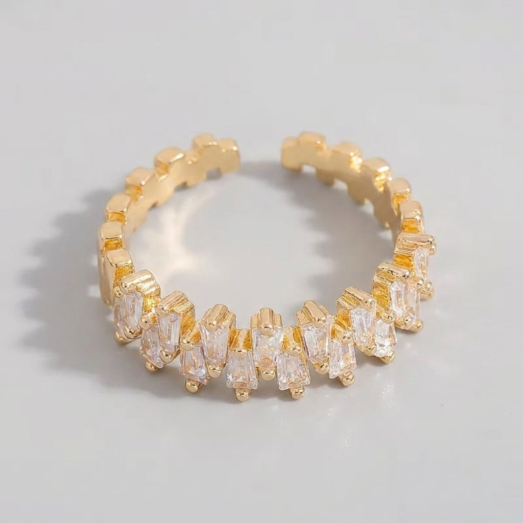 Women's Baguette Crystal Ring