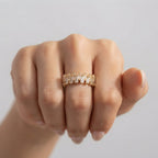 Women's Baguette Crystal Ring