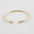 Women's Ball End Open Cuff Bangle