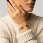 Women's Ball End Open Cuff Bangle