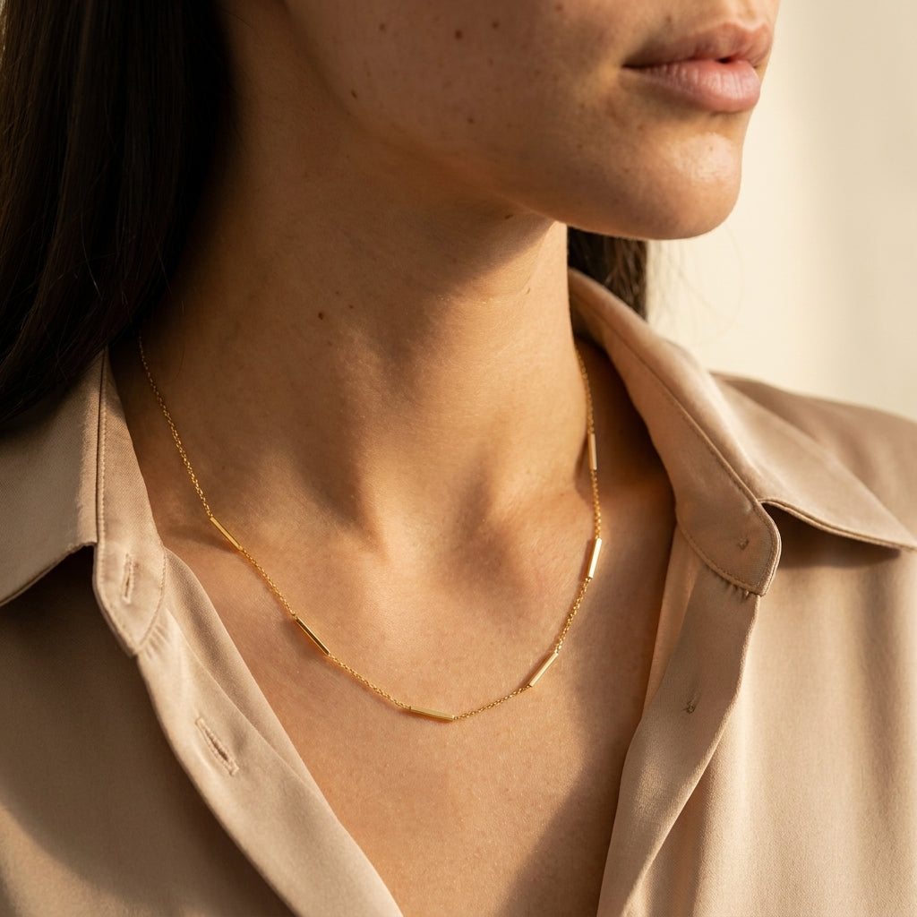 Women's Bar Chain Necklace