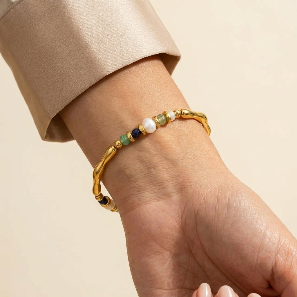 Women's Beaded Bar Bracelet