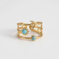 Women's Blue Stone Celestial Ring