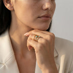 Women's Blue Stone Celestial Ring