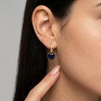 Women's Blue Stone Drop Earrings