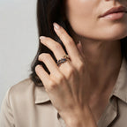 Women's Blue Stone Open Ring