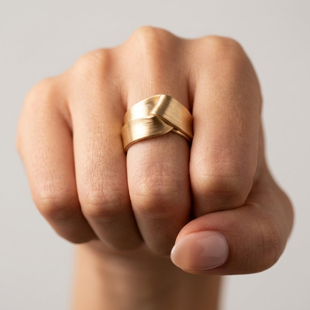 Women's Brushed Knot Ring