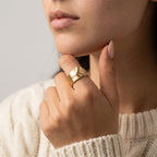 Women's Brushed Knot Ring