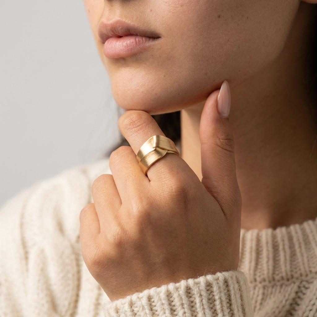 Women's Brushed Knot Ring