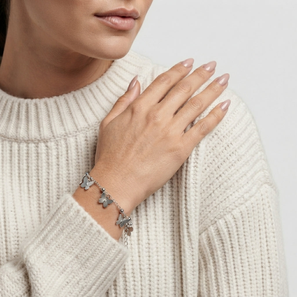 Women's Butterfly Charm Bracelet
