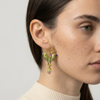 Women's Butterfly Enamel Drop Earrings