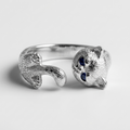Women's Cat Wrap Ring