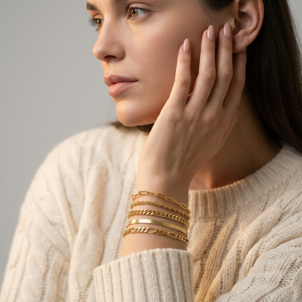 Women's Chain Bracelet Set