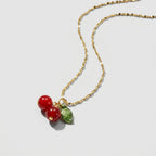 Women's Cherry Pendant Necklace