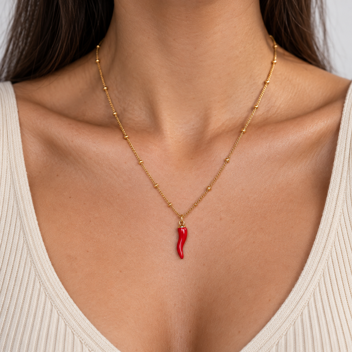 Women's Chilli Pendant Necklace