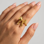 Women's Chunky Bow Ring